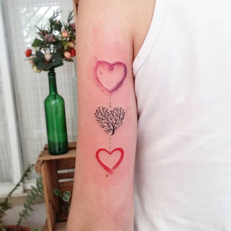 Ideias de tatuagens coração para você se inspirar Focalizando