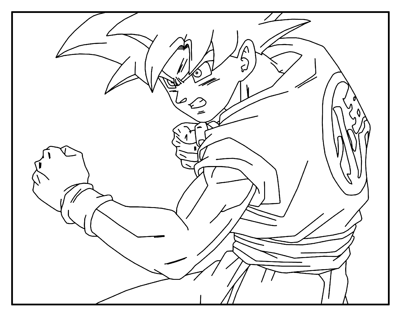 Desenho para colorir Fortnite Capítulo 3 Temporada 3 - Na vibe : Dragon  Ball Z - Son Goku 17