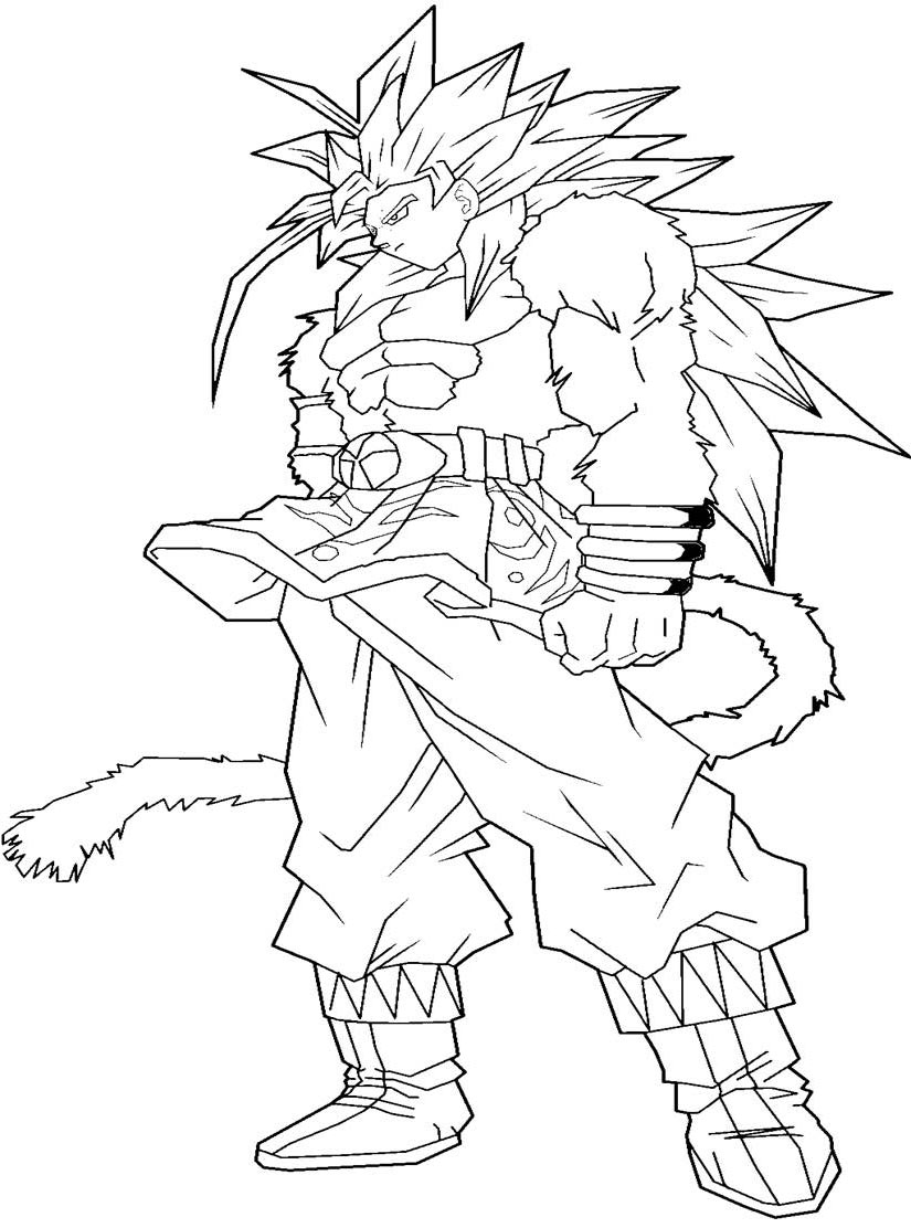 goku desenhos para colorir