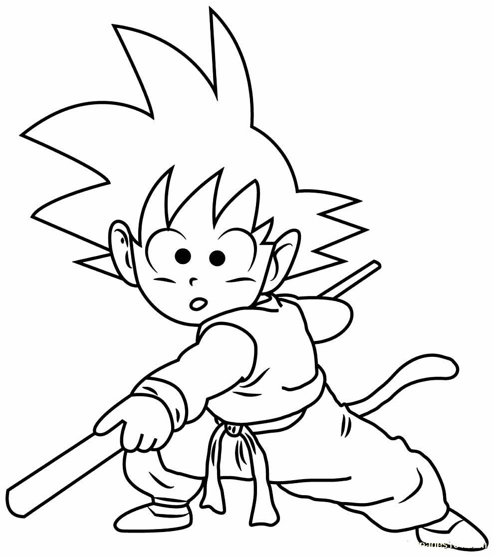 goku desenhos para colorir