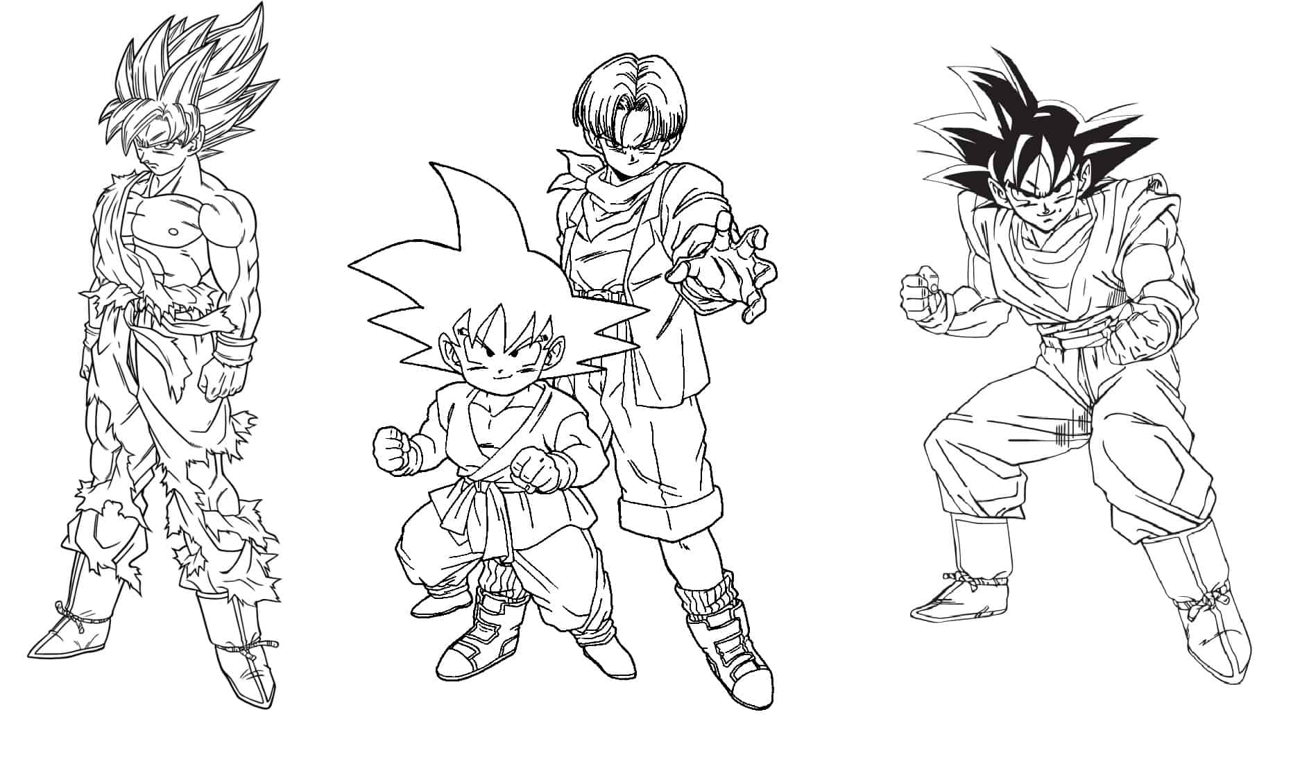 goku desenhos para colorir