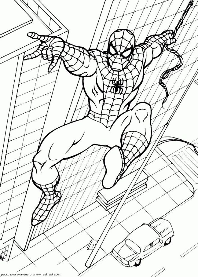 Desenhos para colorir Homem Aranha