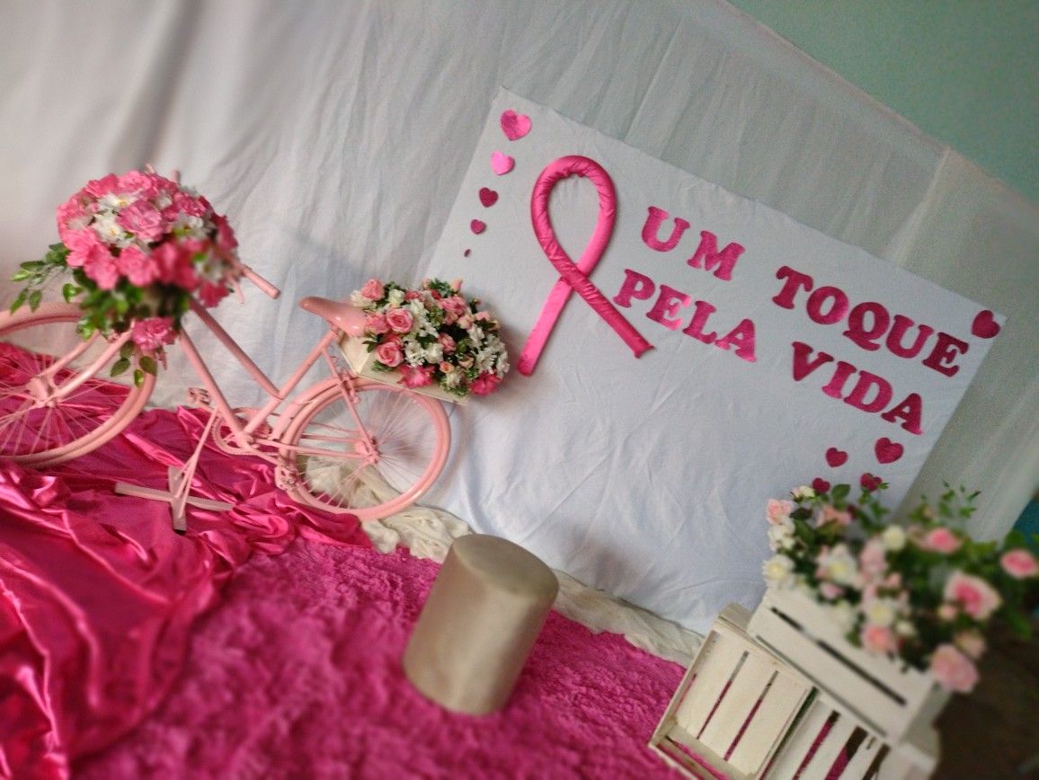 decoração para o outubro rosa