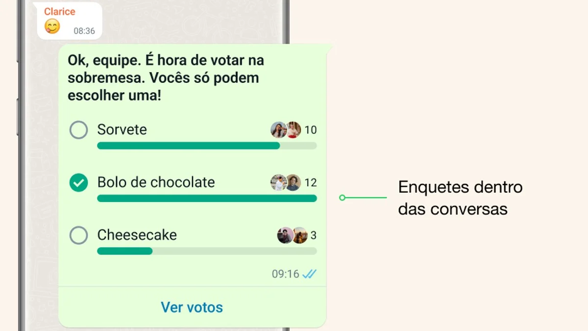 como fazer enquete no whatsapp