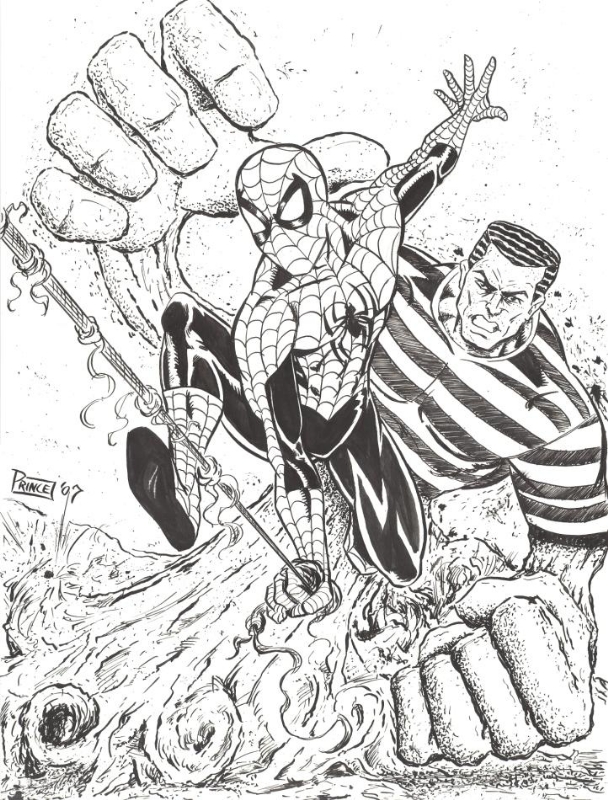 Homem Aranha para colorir