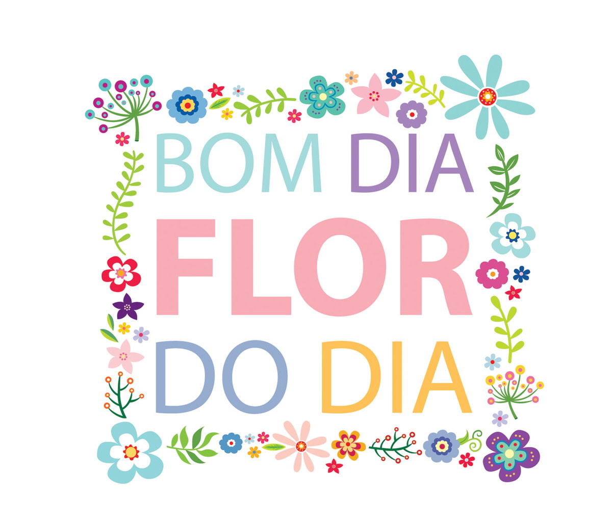 msg de bom dia com flores