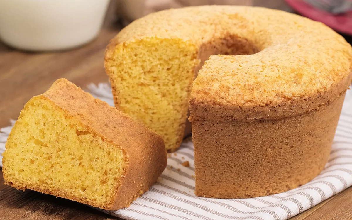 Receita de bolo de fubá fofinho