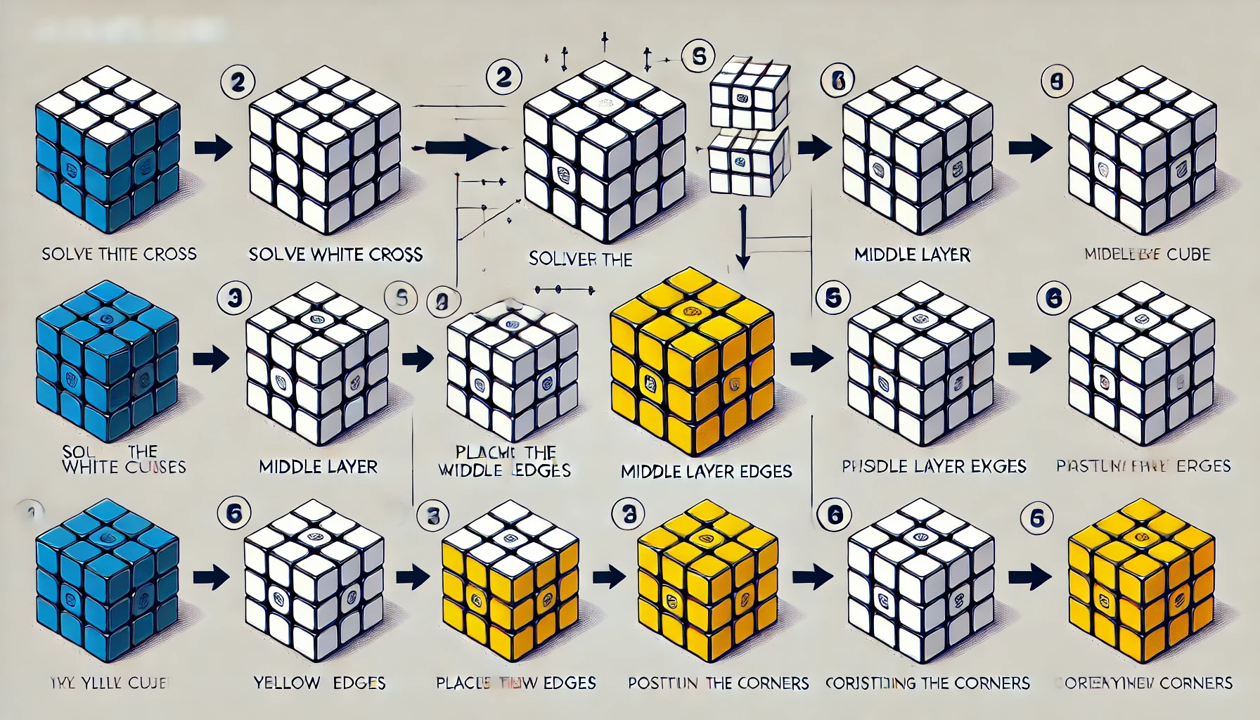 Como montar cubo mágico