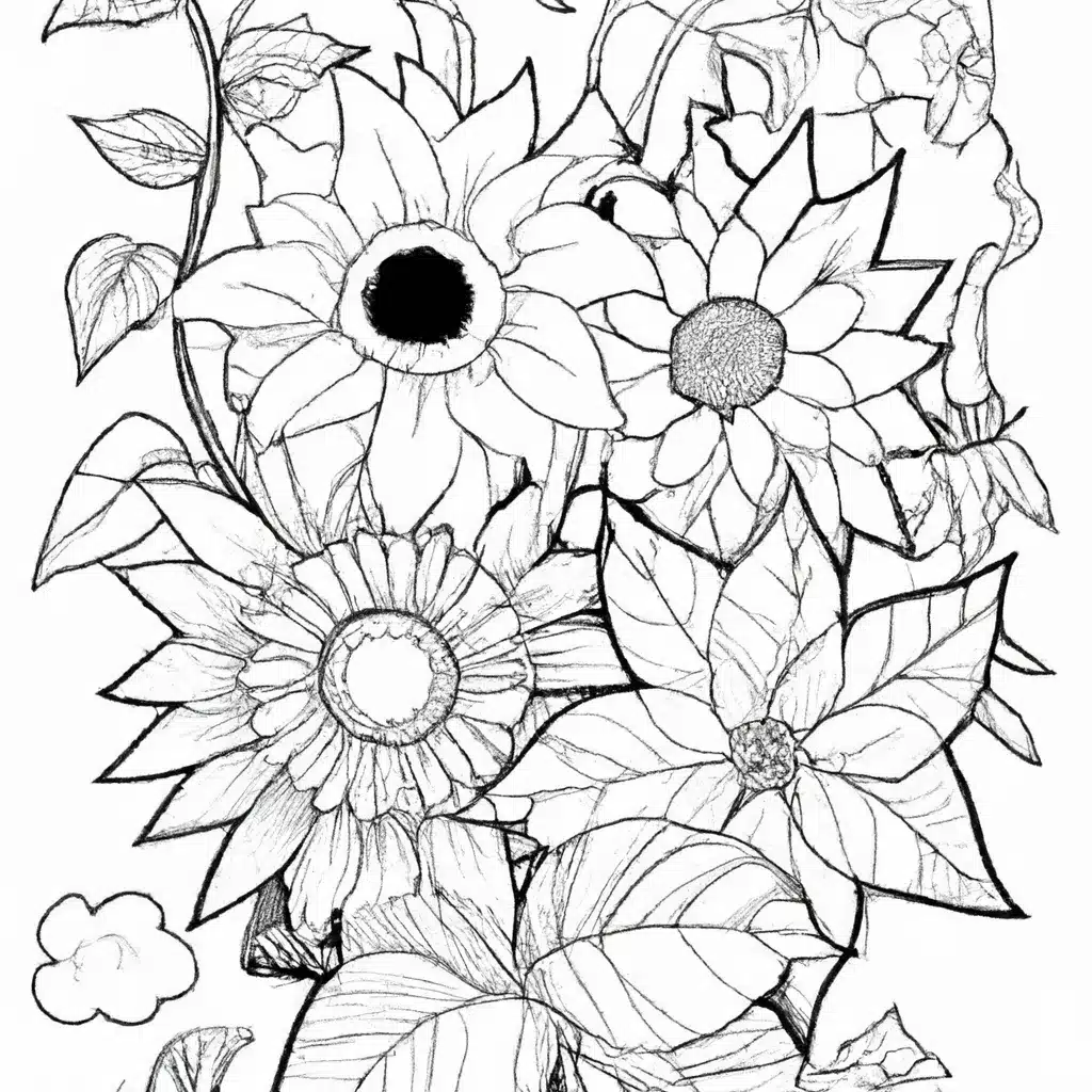 desenho flores