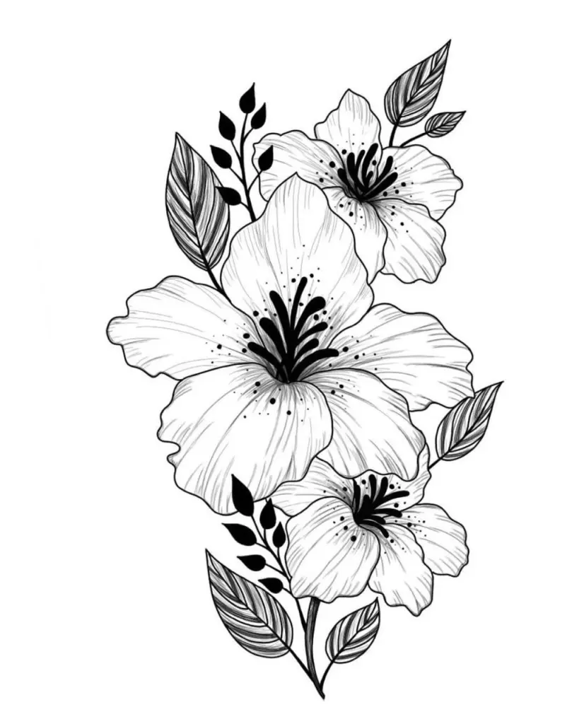 desenho flores