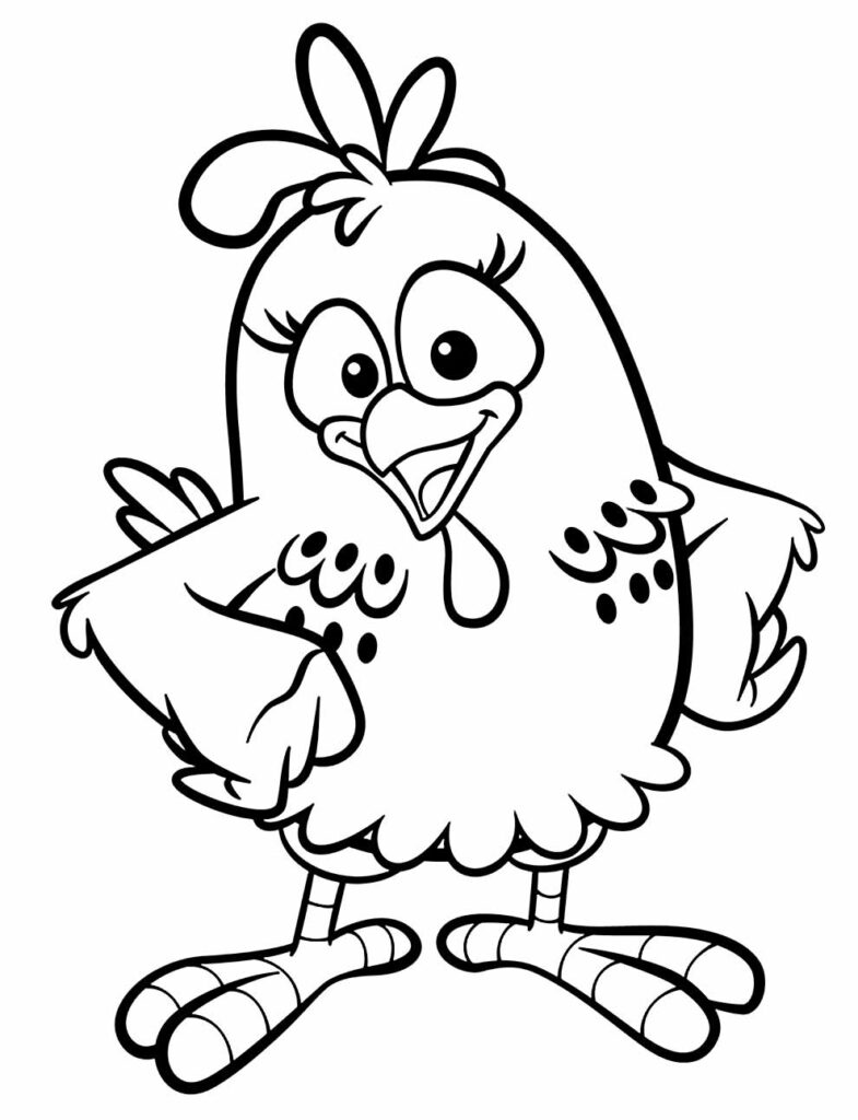 desenho da galinha pintadinha