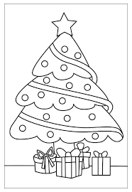 árvore de Natal para colorir
