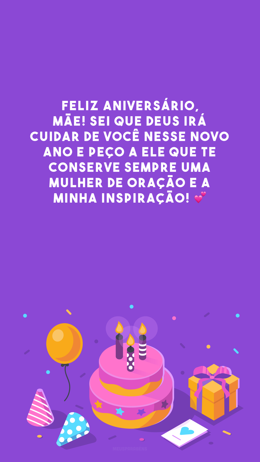 Mensagem de Feliz Aniversário para mãe