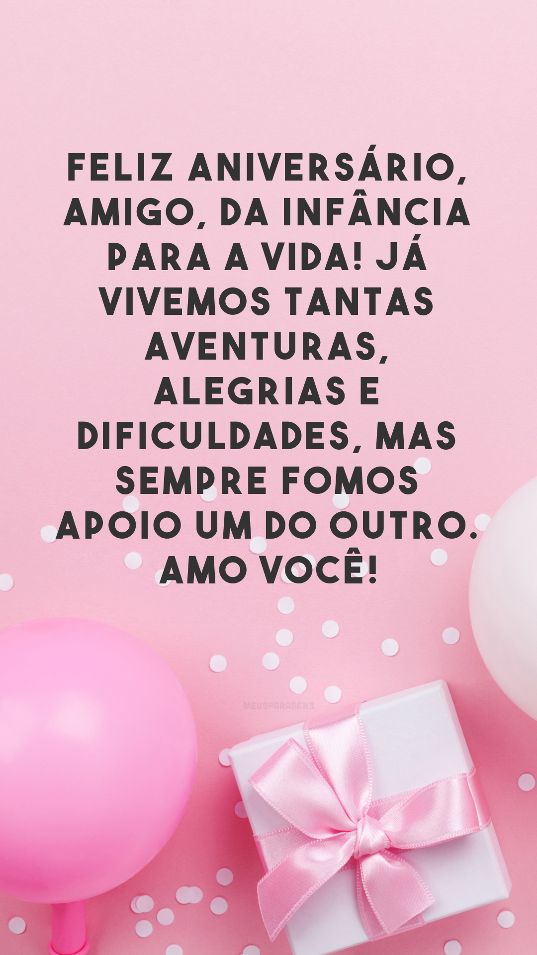 msg de aniversário amigo