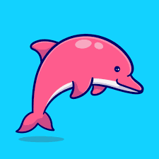 golfinho rosa desenho