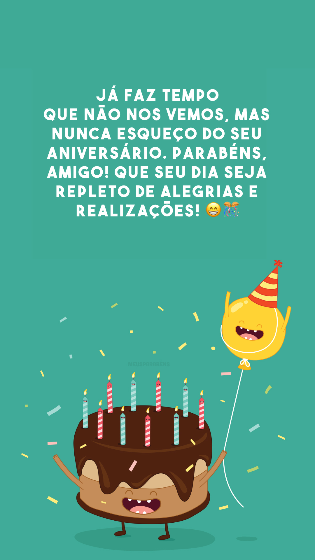 msg de aniversário amigo