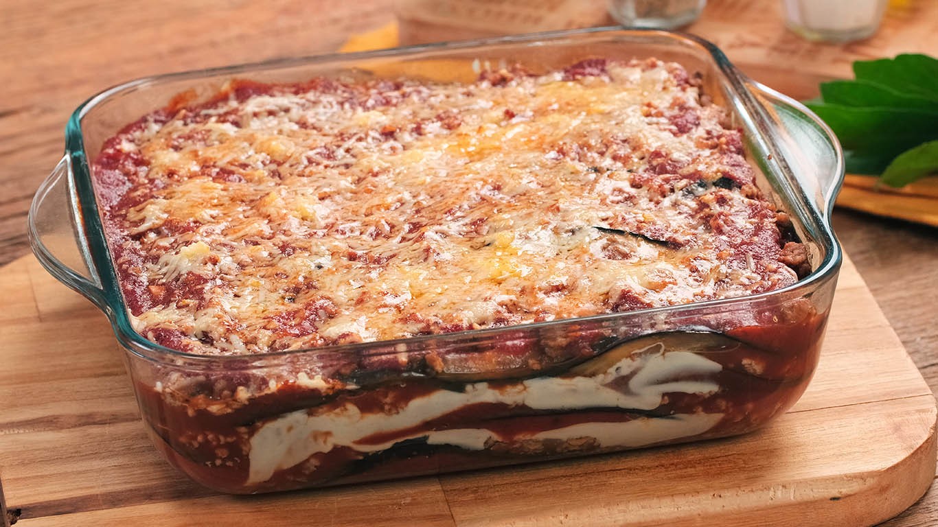 lasanha de carne moída