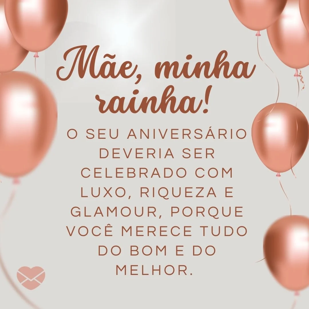 Mensagem de Feliz Aniversário para mãe