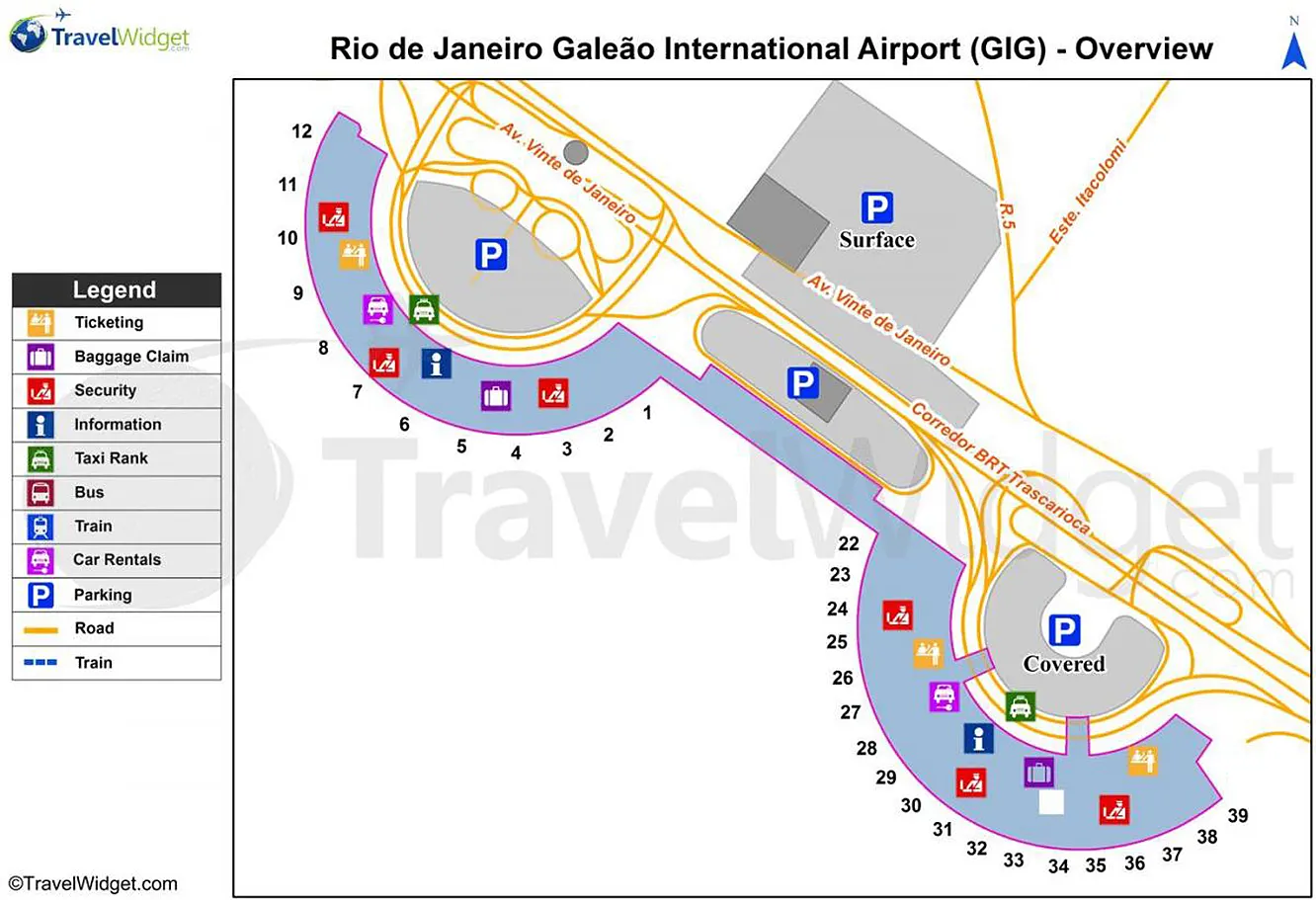 mapa galeão