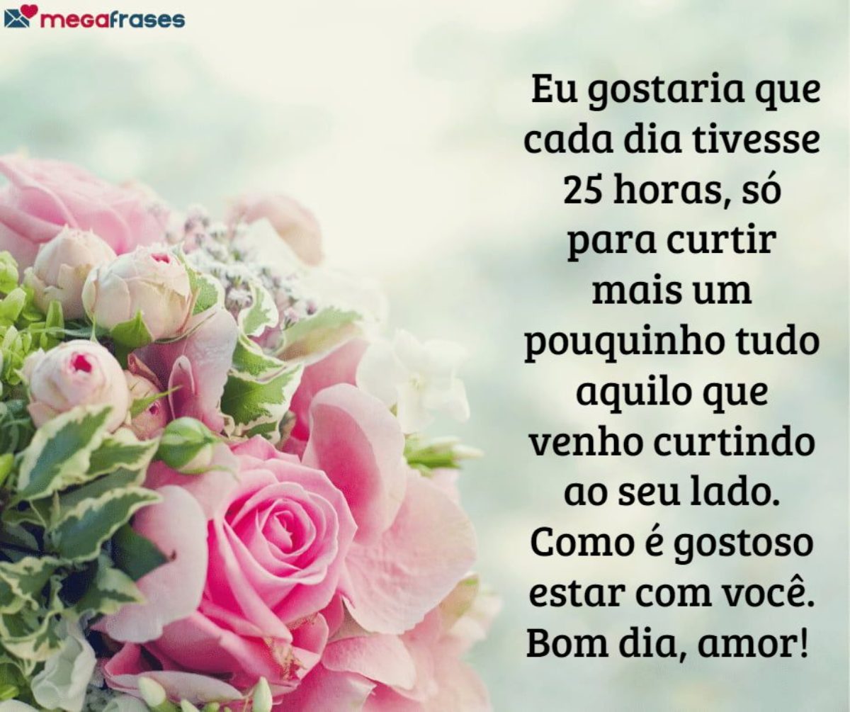 msg de bom dia com flores