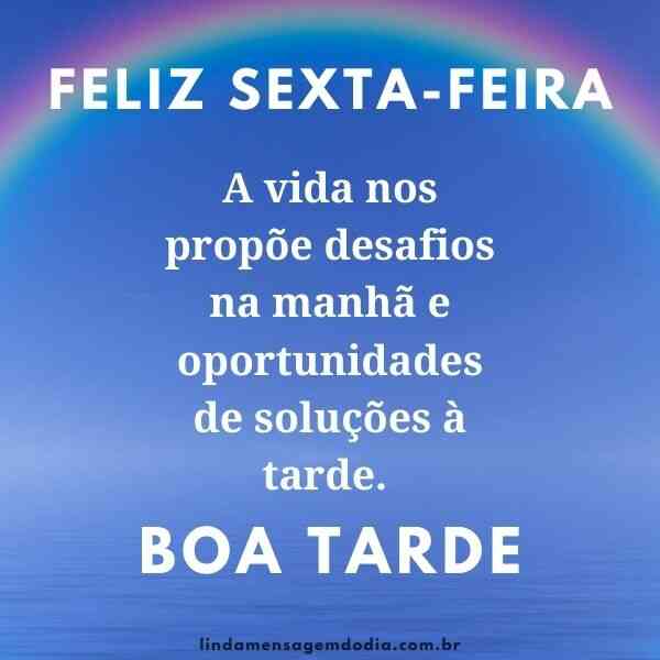 boa tarde sexta feira