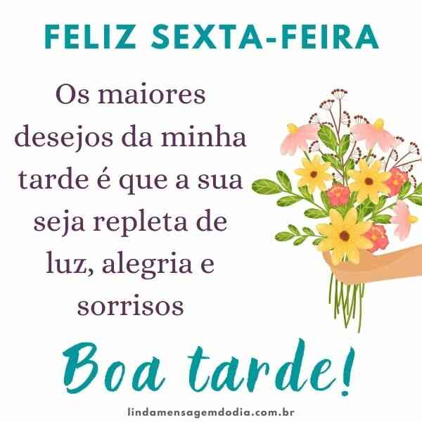 boa tarde sexta feira