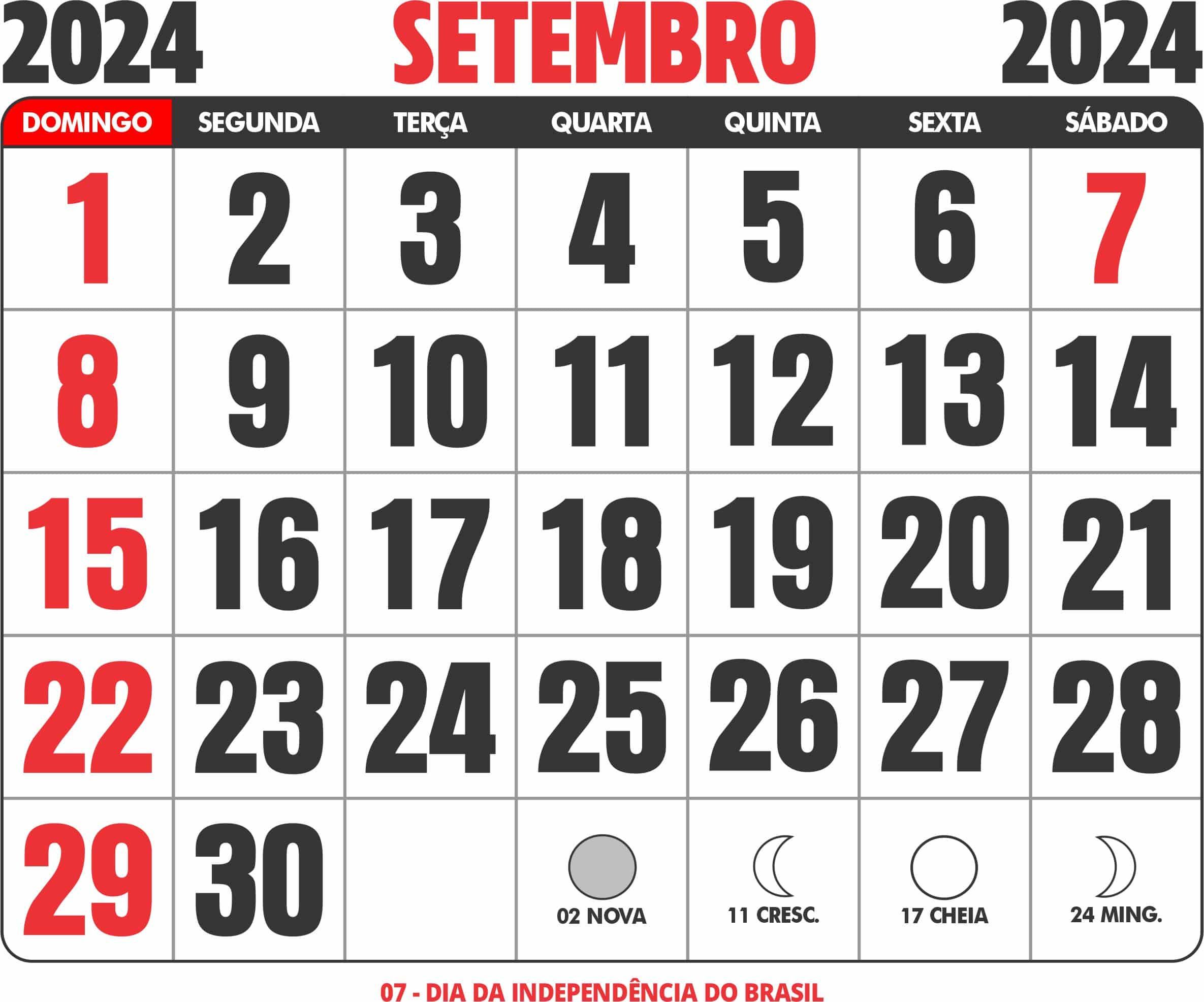 Setembro Datas Comemorativas