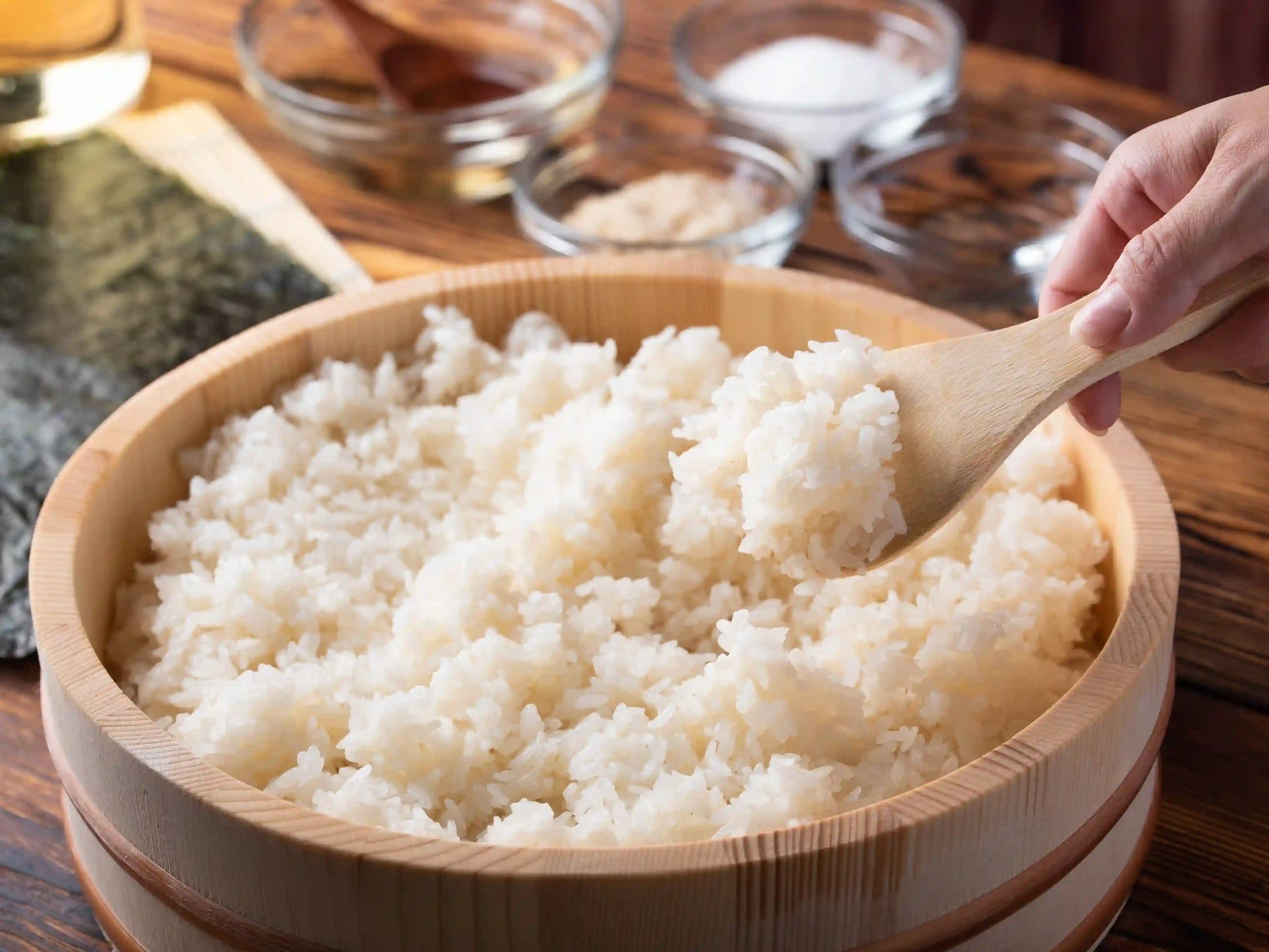como fazer arroz para sushi