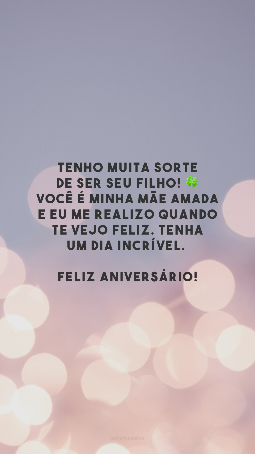 Mensagem de Feliz Aniversário para mãe