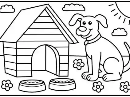 Cachorro para colorir: Cachorro para colorir