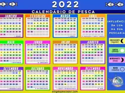 Confira Calendário de Pescador 2022 de acordo com a fase da lua