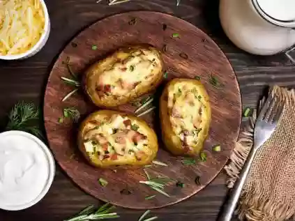 Como fazer uma batata recheada bem deliciosa na airfryer 
