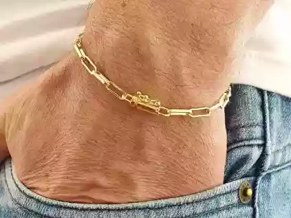 A Elegância em Evidência: Pulseira de Ouro Masculina