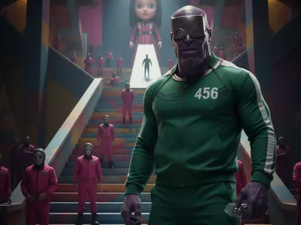 Thanos em Round 6: O Titã Louco sobreviveria aos jogos? (Análise Completa)